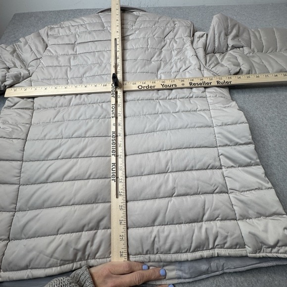 Robert Graham Jacket Mens XL Stone Gray Quilted Puffer Blazer Coat Warm - Picture 4 of 10